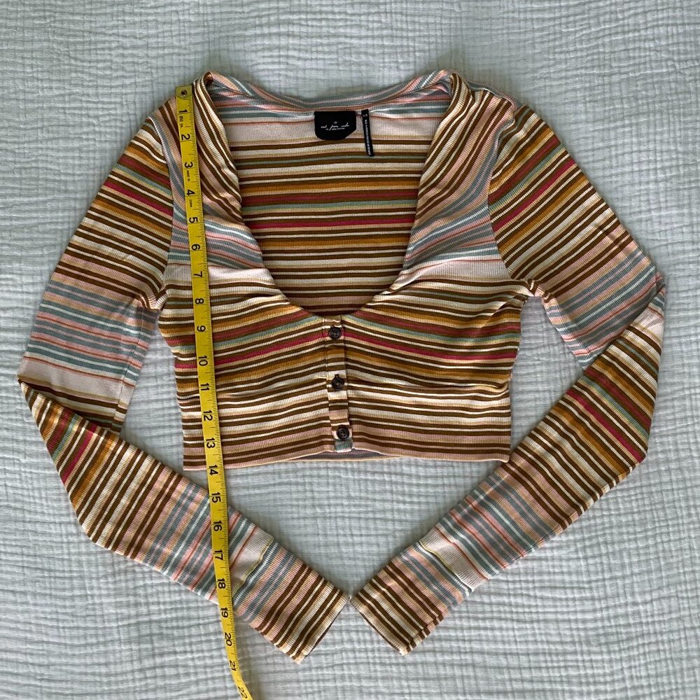 Urban Outfitters Striped Crop Top (M) - Picture 5 of 9